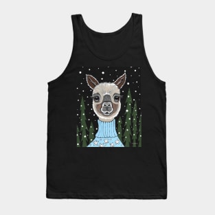 CHRISTMAS Alpaca Painting Tank Top